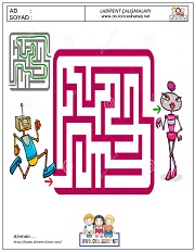 anaokulları için Labirent Bulmaca